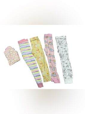 Little Sleepies Girls Bamboo Pajama Pant Mixed Lot Bundle Size 3t 4t